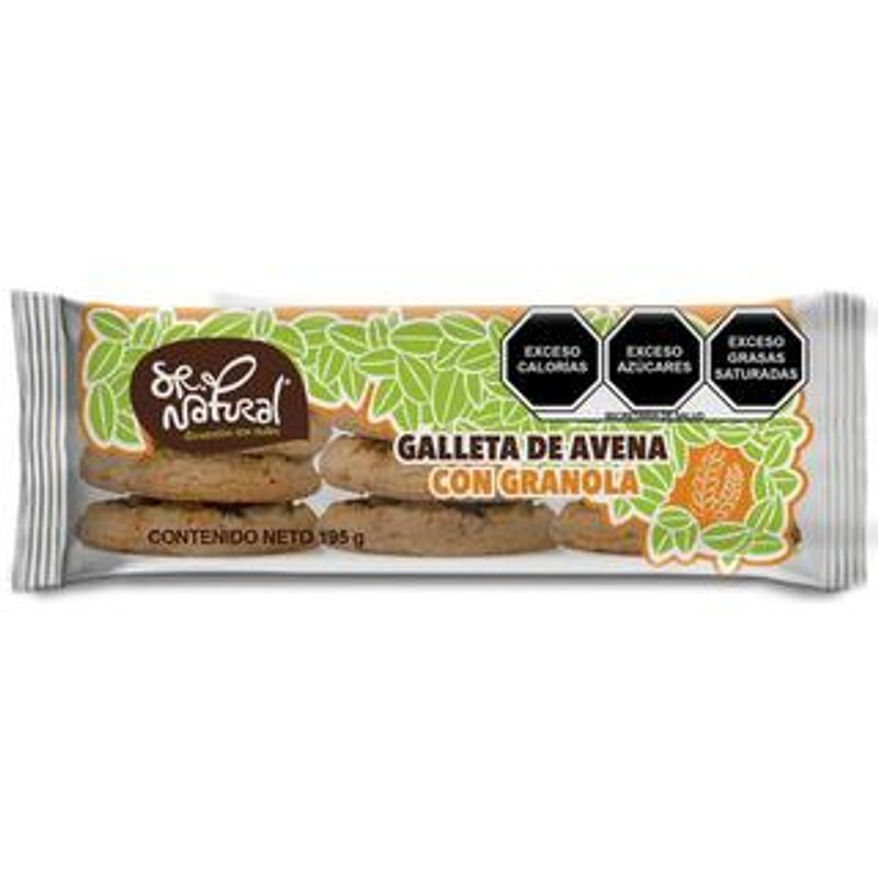 Sr Natural Oatmeal Cookies with Granola - 7 oz Main image