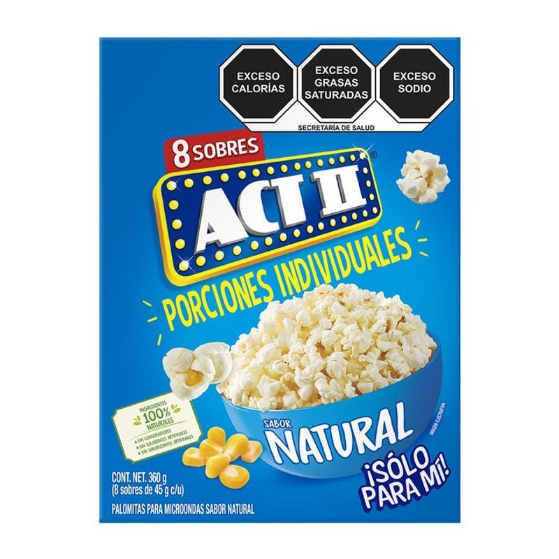 Act II Microwave Natural Flavor Popcorn 8 pack 1 Piece Main image