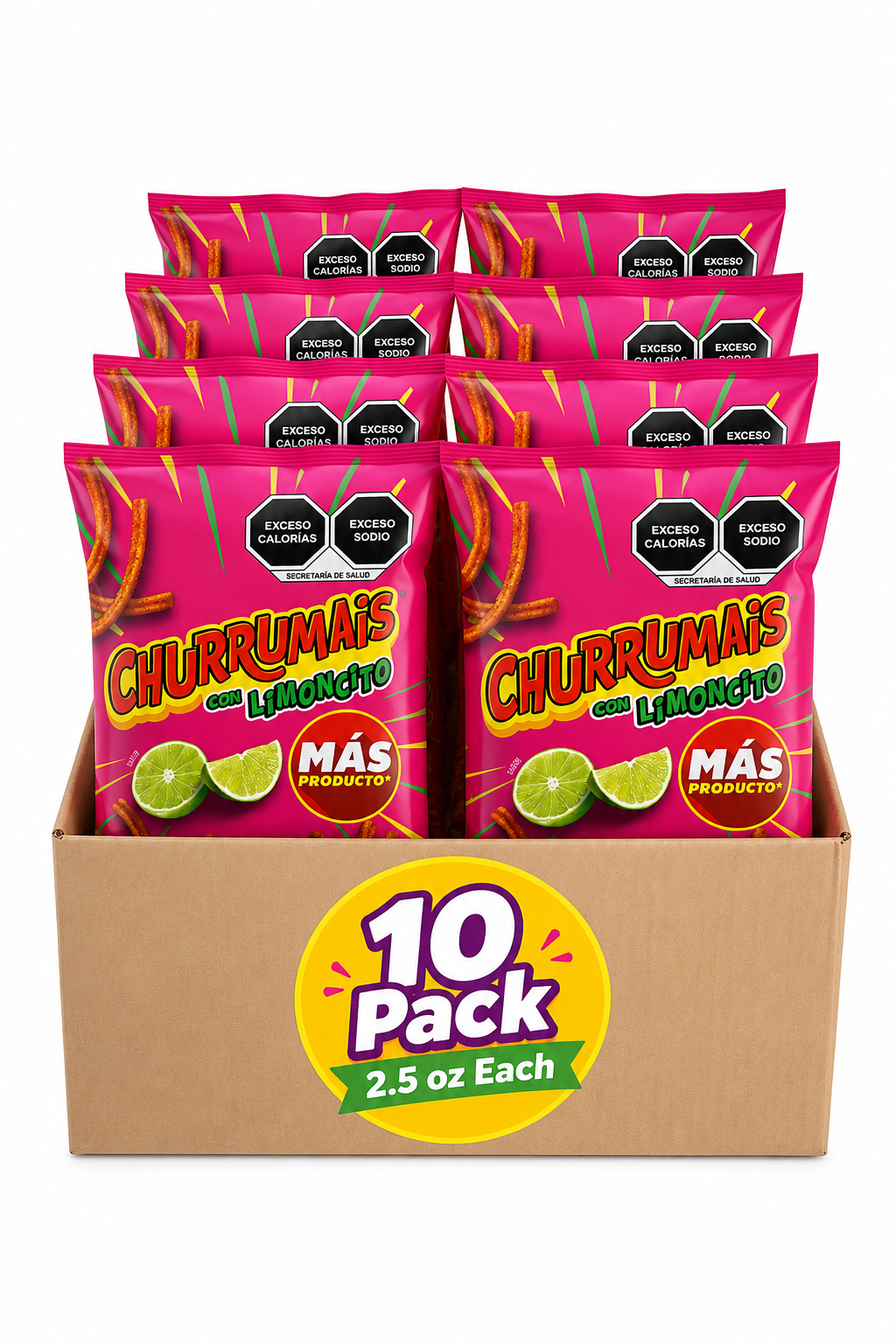 Sabritas Churrumais Corn Snacks 10 Pack 2.5 oz Each Main image