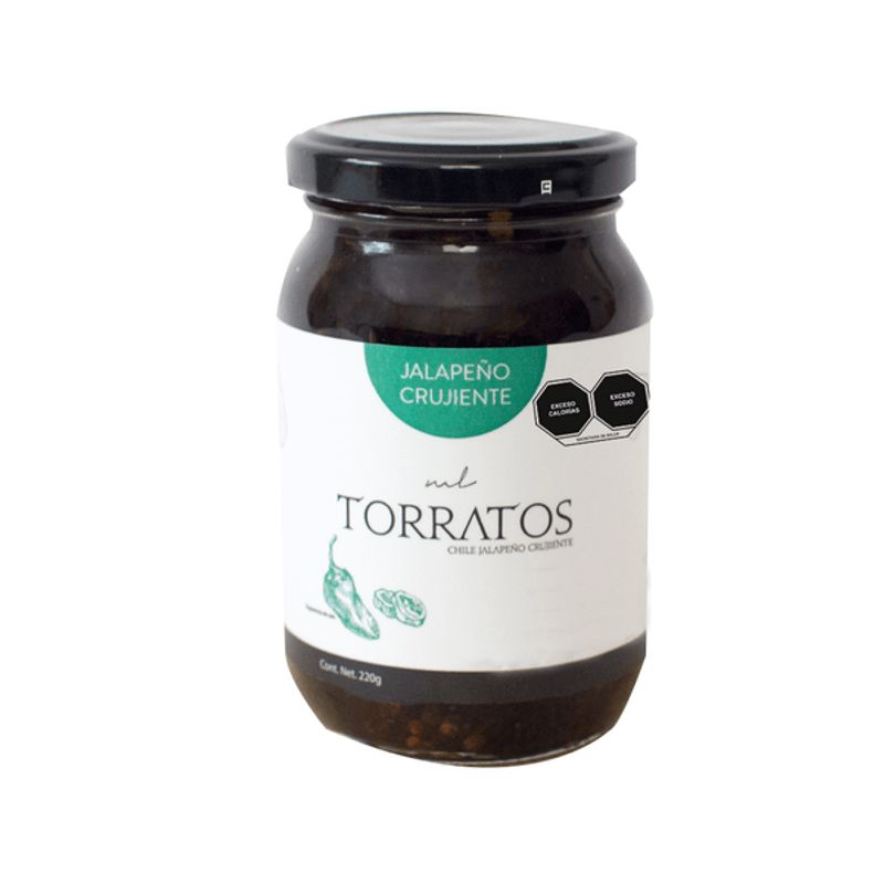 Torratos Crispy Jalapeño Pepper Rinds Jar 8 oz