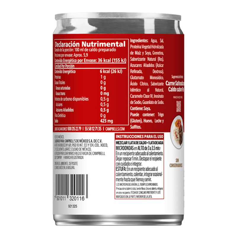 Campbells Condensed Beef Broth - 10 oz