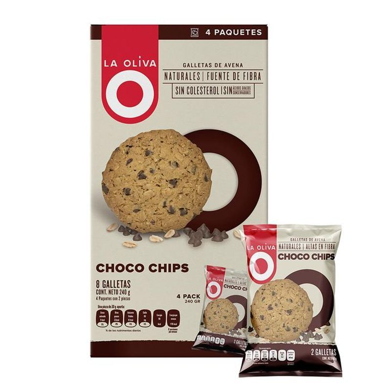 la Oliva Oatmeal Cookies with Choco Chips - 8 oz Main image