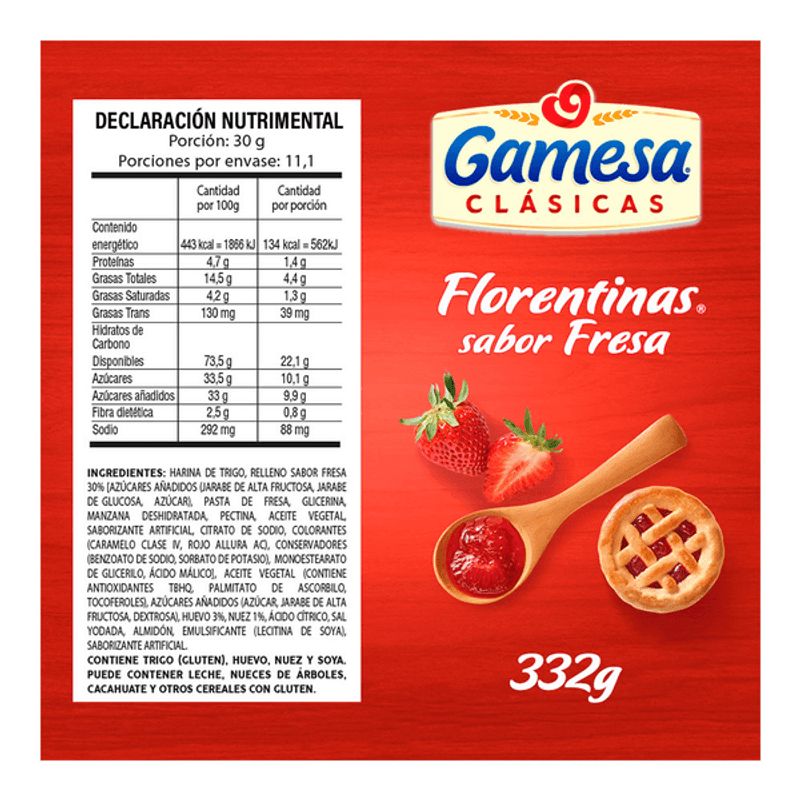 Gamesa Classic Strawberry Florentine Cookies - 12 oz