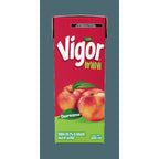 Vigor Peach Flavor Fruit Drink 7 oz