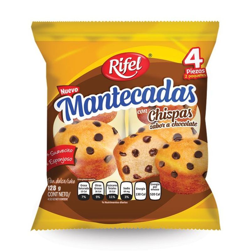 Rifel Chocolate Chip Mantecadas 4 oz