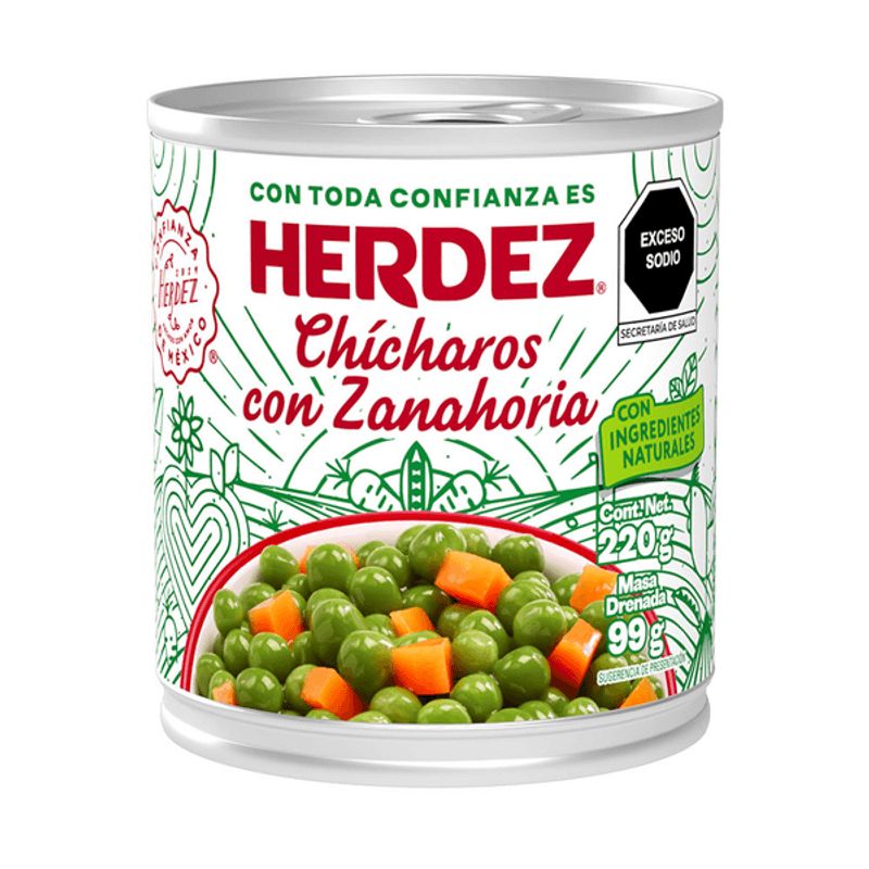 Herdez Peas with Carrot - 8 oz Main image