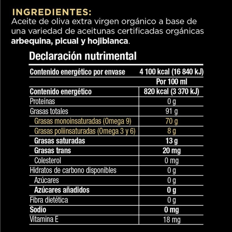 Oli Organic Extra Virgin Olive Oil 17 oz