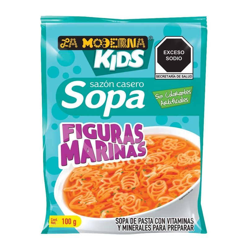 La Moderna Kids Marine Shapes Soup Pasta, 3 oz Main image