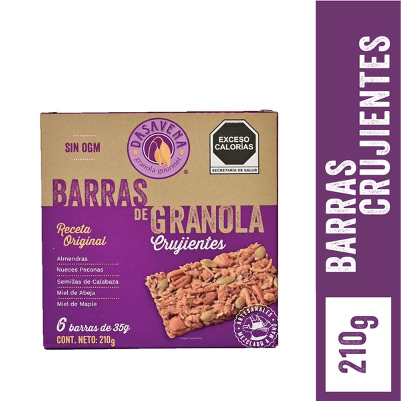 Dasavena Original Recipe Granola Bars 7 oz Main image