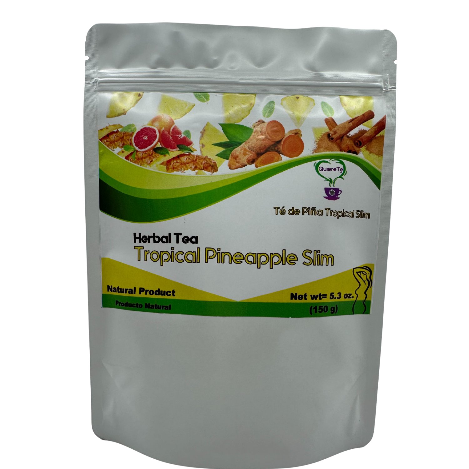 QuiereTe Herbal Tropical Pineapple Slim 5.3oz Main image