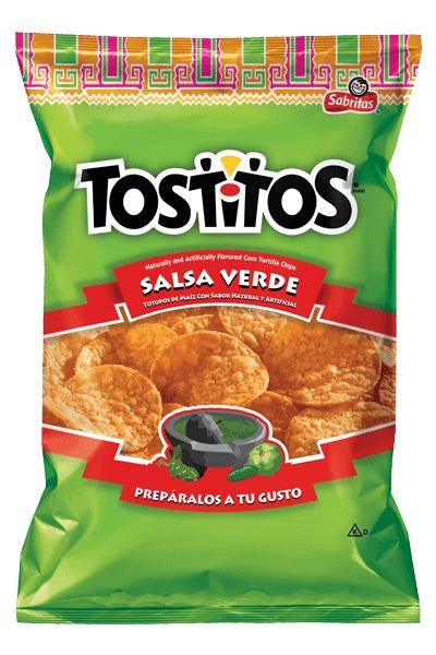 Sabritas Tostitos Salsa Verde 10 Pack (65grams/2.29oz each)
