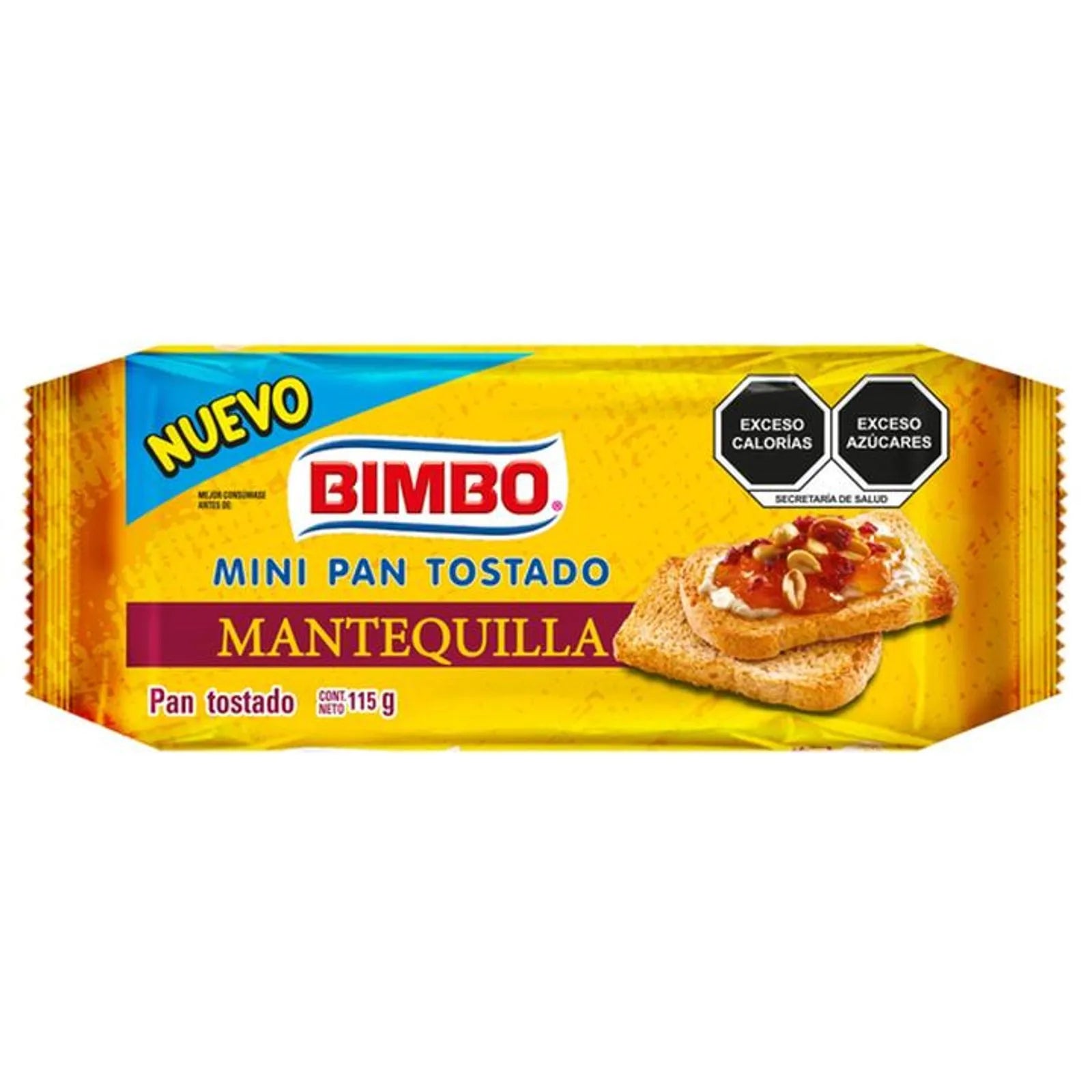 Bimbo Mini Butter Toasted Bread, 4 oz Main image