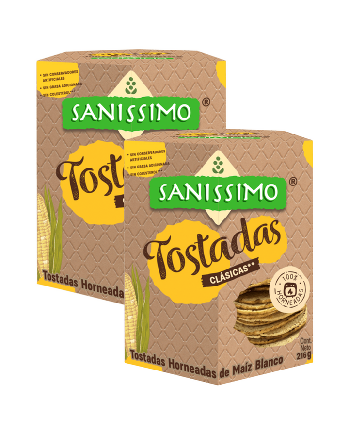 Sanissimo Baked Corn Tostadas (Pack of 2)