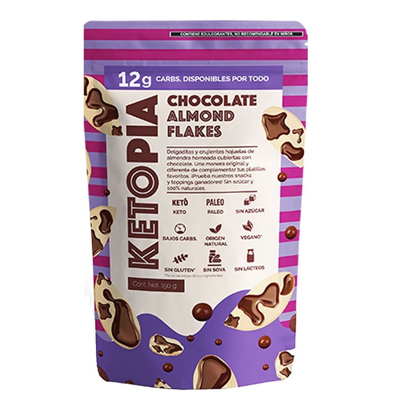 Ketopia Chocolate Covered Sliced Almonds, 5 oz