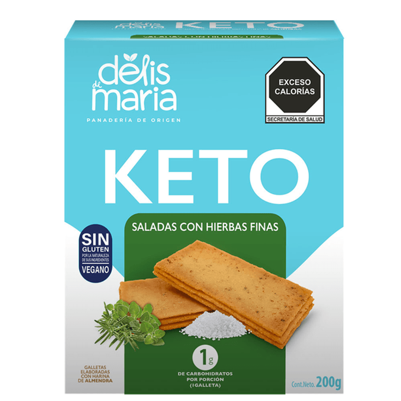 Delis de Maria Keto Salted Fine Herbs Cookie - 7 oz