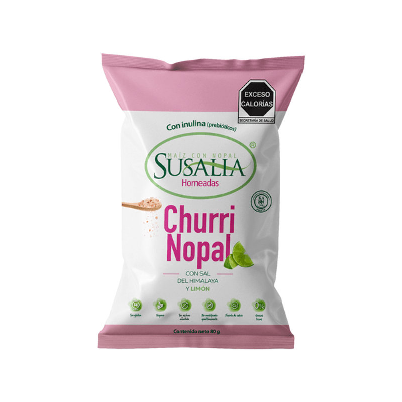 Nopal Corn Snack Churrinopal with Sea Salt 3 oz