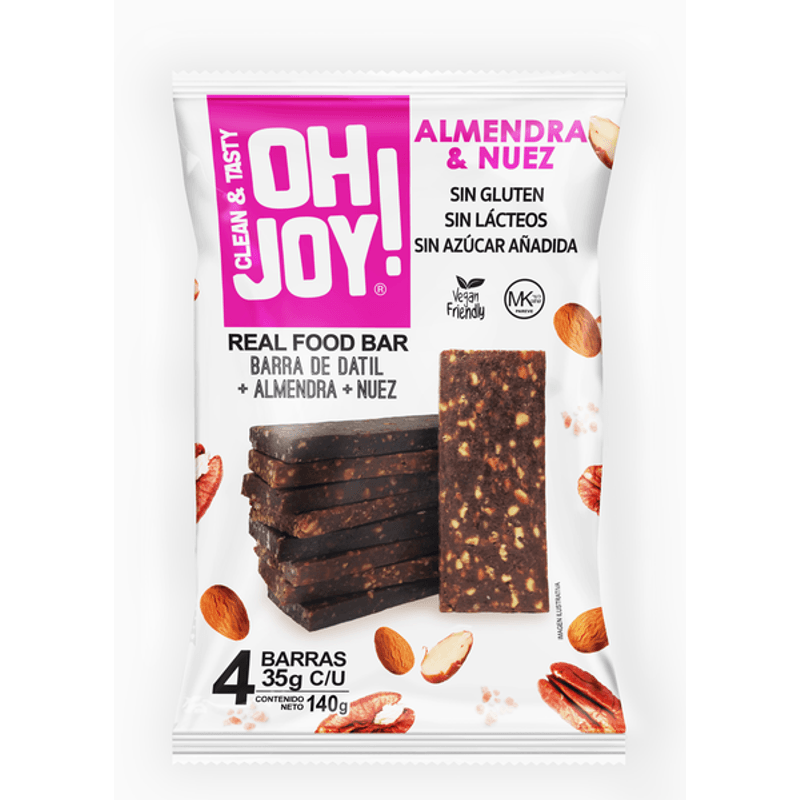 Oh Joy! Almond-Walnut Bar 4-Pack 5 oz
