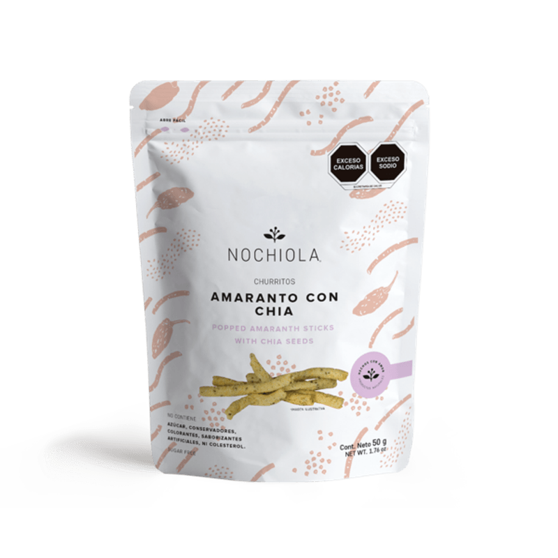 Nochiola Amaranth Churritos with Chia 2 oz Main image