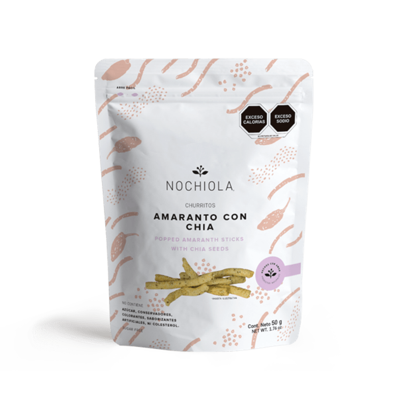 Nochiola Amaranth Churritos with Chia 2 oz