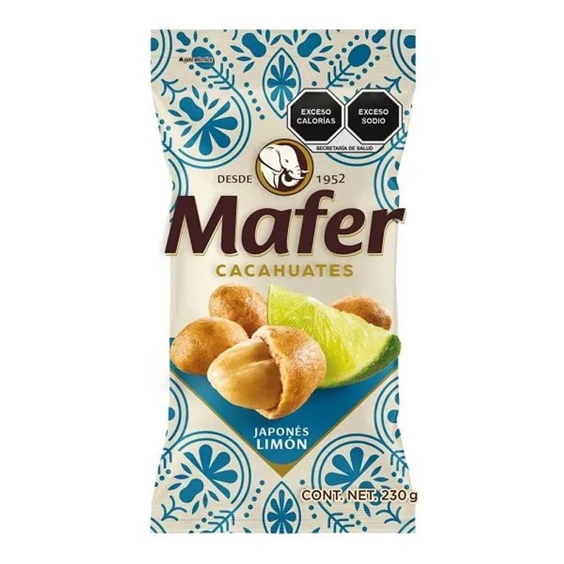 Mafer Japanese Peanuts with Lemon, 8 oz Main image