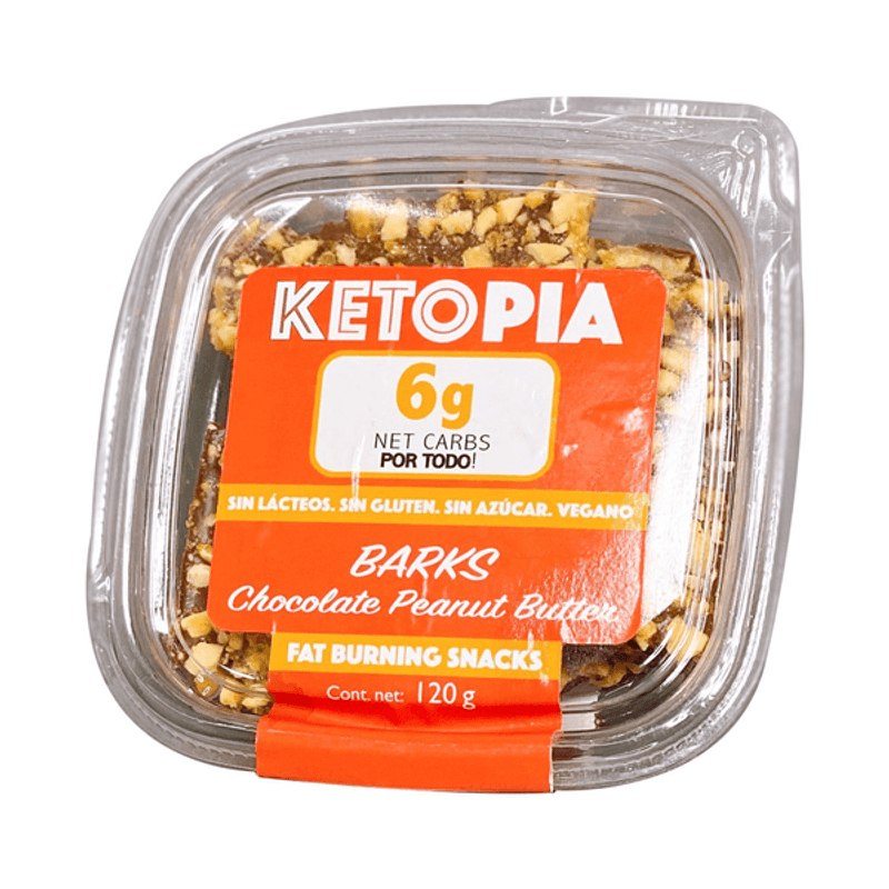 Ketopia Barks Chocolate Peanut Butter 7 oz Main image