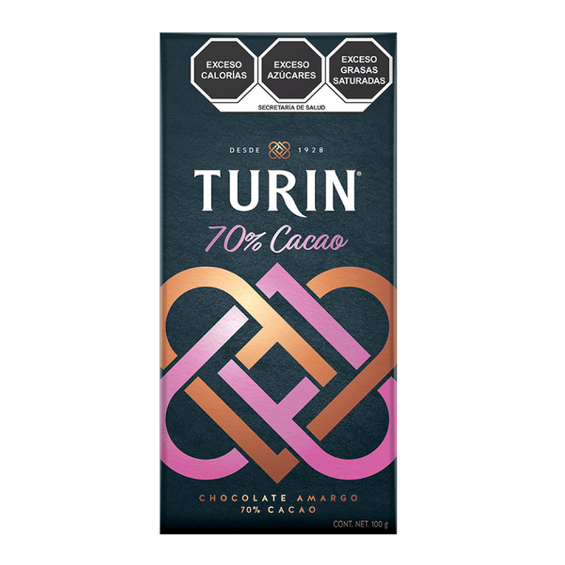 Turin 70% Dark Chocolate Bar 1 pc Main image
