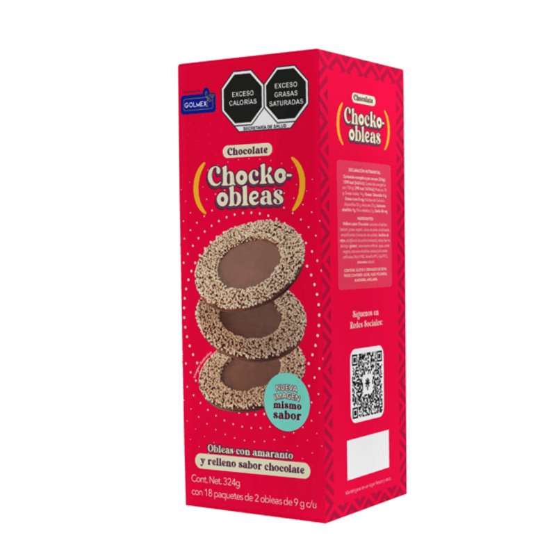 Chocko-Obleas Mini Chocolate Wafer Filled with Chocolate 1 oz 1 Piece Main image