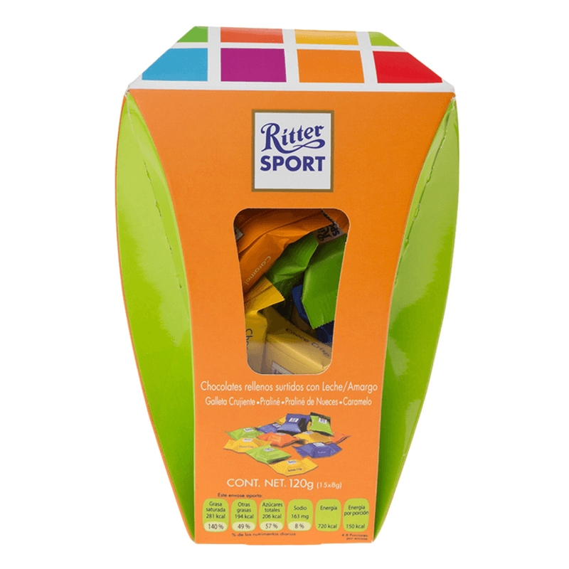 Ritter Sport Assorted Chocolate Cubes Box 15 pcs 4 oz Main image