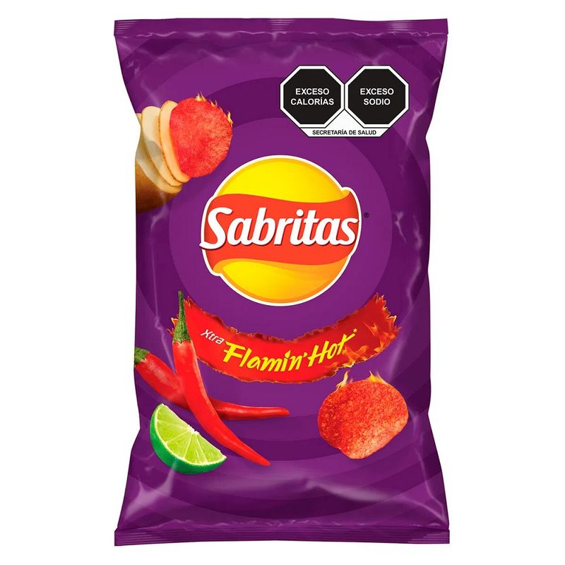 Sabritas Flamin’ Hot Potato Chips, 6 oz Main image