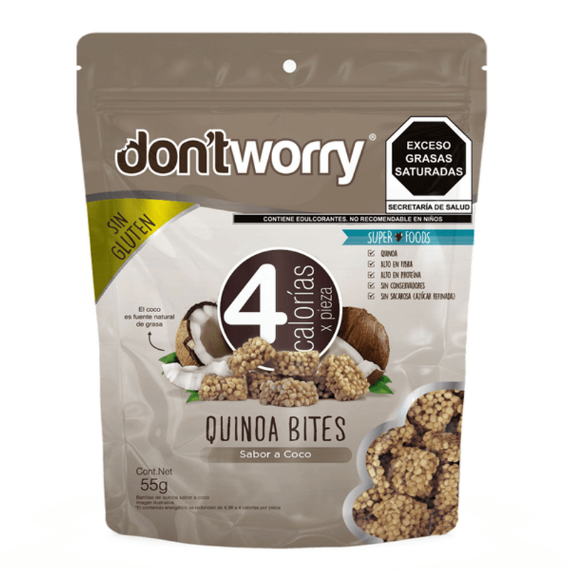 Dont Worry Coconut Quinoa Bites - 2 oz