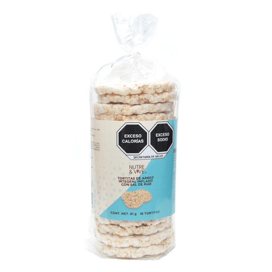 Brown Rice Cakes with Sea Salt 3 oz