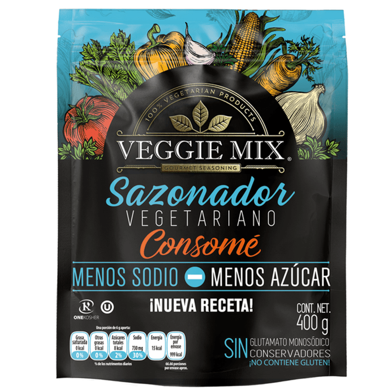 Veggie Mix Vegetarian Consomme Seasoning Low Sodium 14 oz Main image