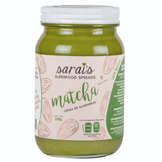 Sarais Almond Cream with Matcha - 8 oz