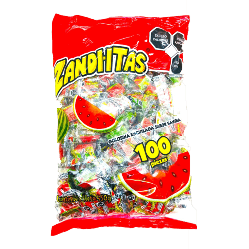 Tamborines Zandi-Itas Spicy Watermelon Candy, 100 Pieces, 16 oz Main image