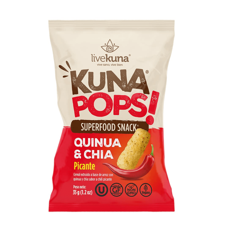 Livekuna Kuna Pops Superfood Snack Spicy - 1.2 oz