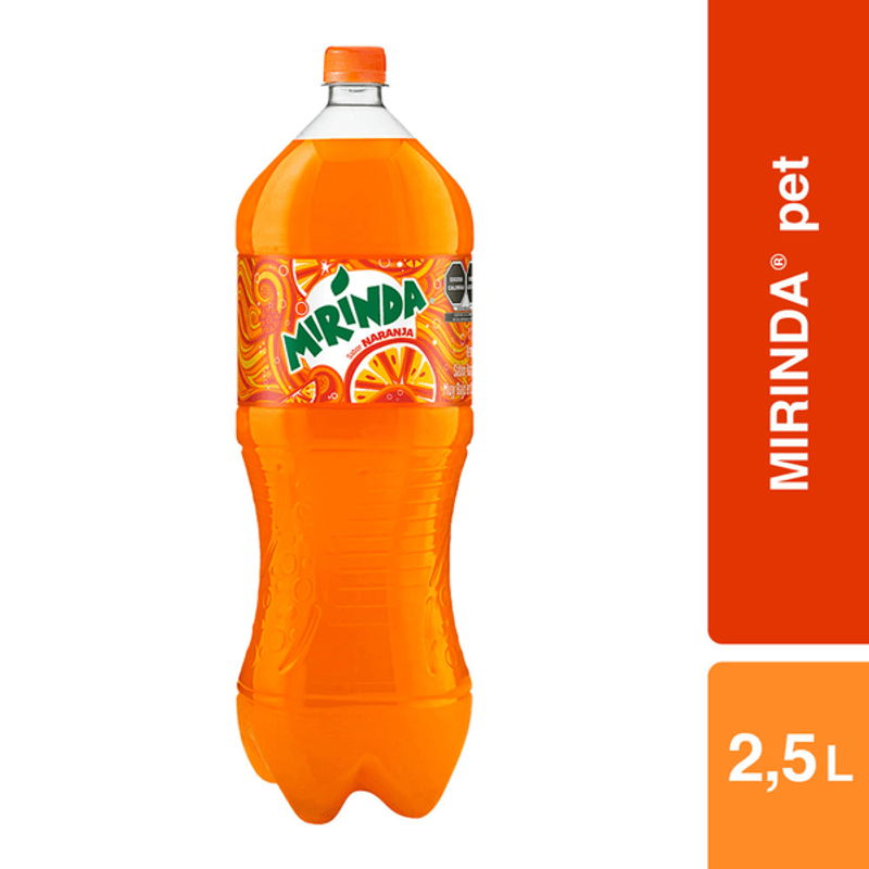 Mirinda Orange Flavor Soda 85 oz