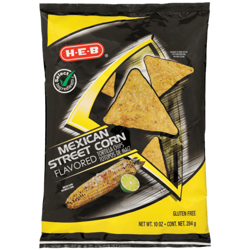 Heb Mexican Street Corn Tortilla Chips 10 oz