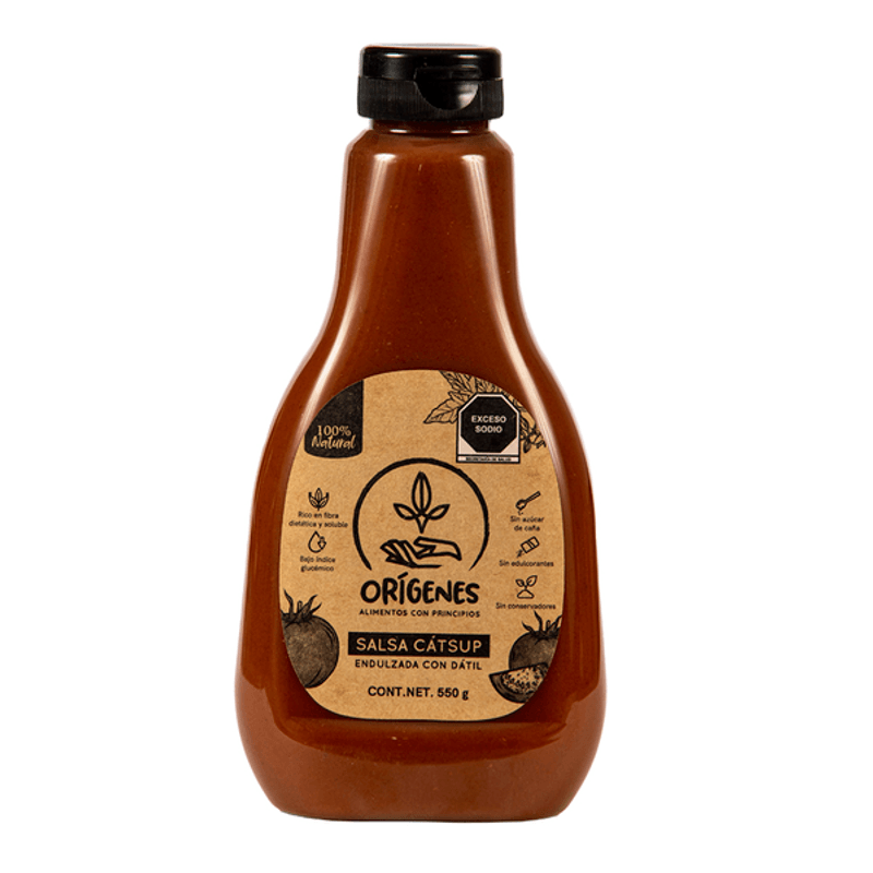 Origenes Ketchup Sweetened with Dates, 19 oz Main image