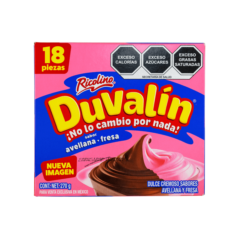 Ricolino Duvalin Creamy Hazelnut Strawberry Candy, 18 Pcs Main image