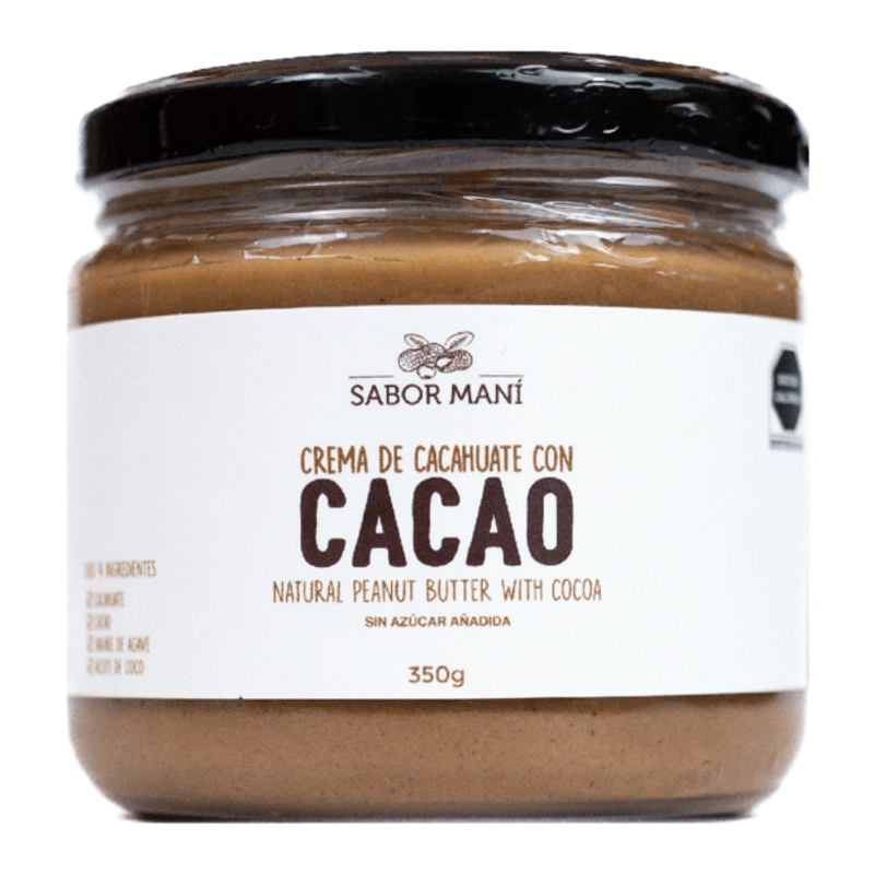 Sabor Mani Peanut Butter with Cocoa, 12 oz Main image