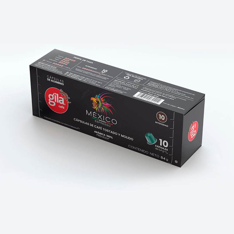 Gila Mexico Roasted and Ground Coffee Capsules 10 caps 0.04 oz Secondary image