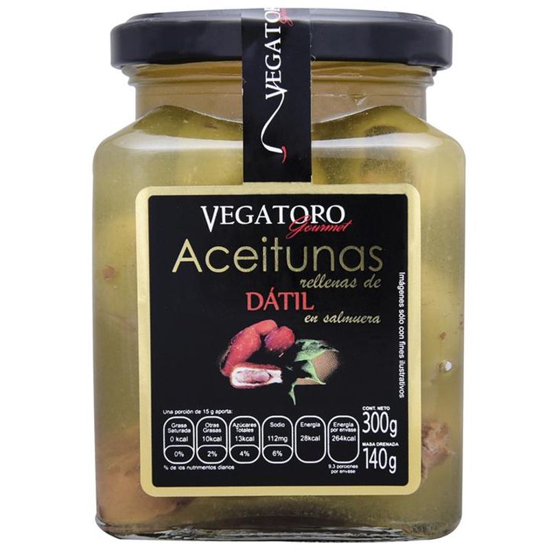 Vegatoro Gordal Olive Stuffed with Dates 11 oz Main image
