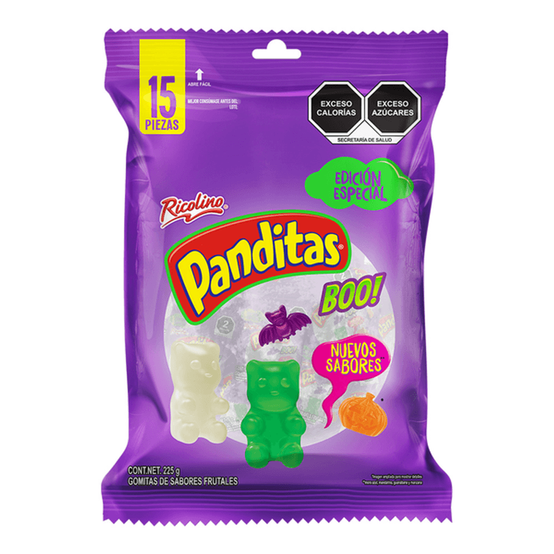 Panditas Ricolino  Boo Gummy Bears, 8 oz