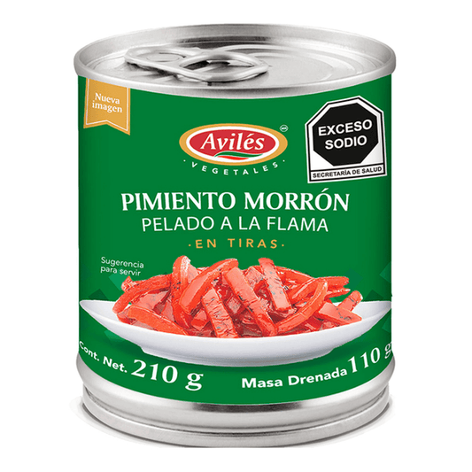 Aviles Flame-Peeled Bell Pepper 7 oz