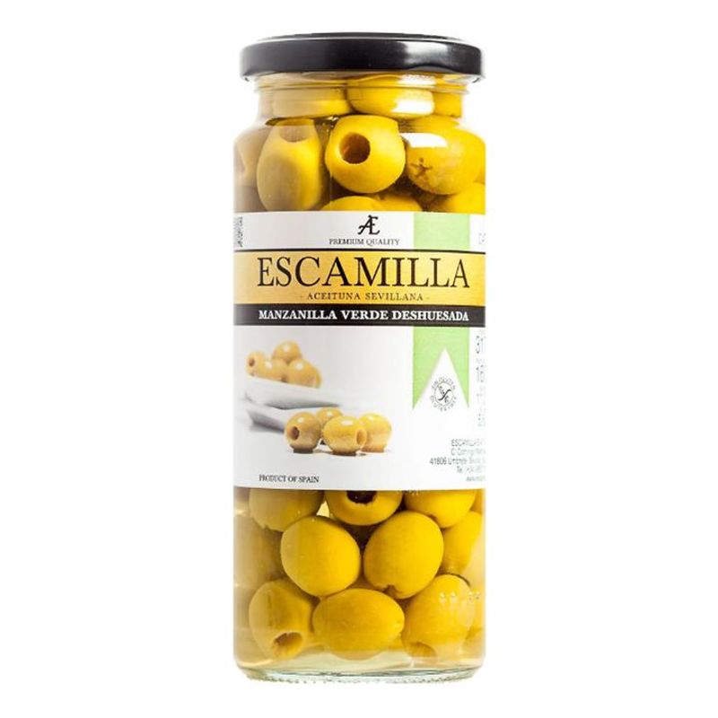 Pitted Green Escamilla Olives 11.2 oz