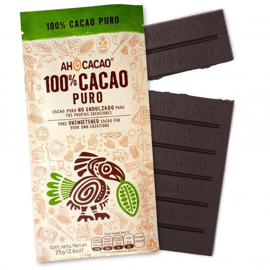 Ah Cacao 100% Cacao Chocolate - 1 Piece