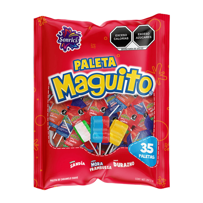 Sonrics Maguito Lollipop 10.5 oz 35 Pcs