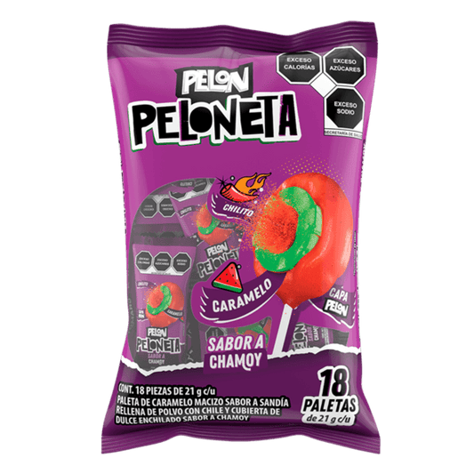 Pelon Pelo Rico Chamoy and Watermelon Flavor Lollipop 0.7 oz