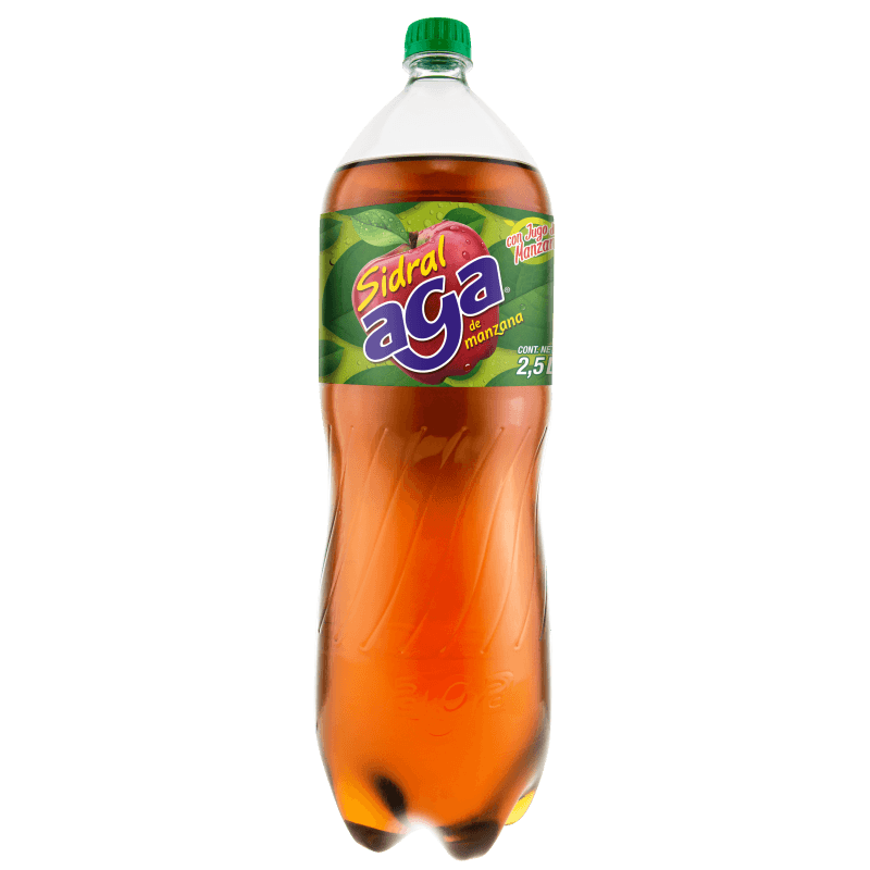 Aga Sidral Apple Flavor Soda 85 fl oz Main image