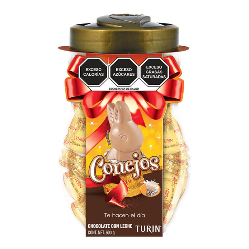 Turin Milk Chocolate Rabbits in Vitrolero - 21 oz Main image
